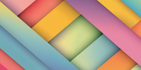 Colorful intertwined stripes creating dynamic visual effect