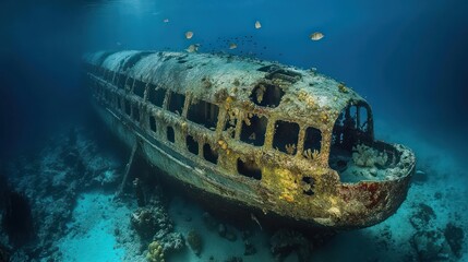 A passenger ship sunk in 1940 after hitting a mine, now lying at 30 meters depth off the coast of Tasmania. The wreck is covered in colorful corals and sponges, attracting a variety of marine life