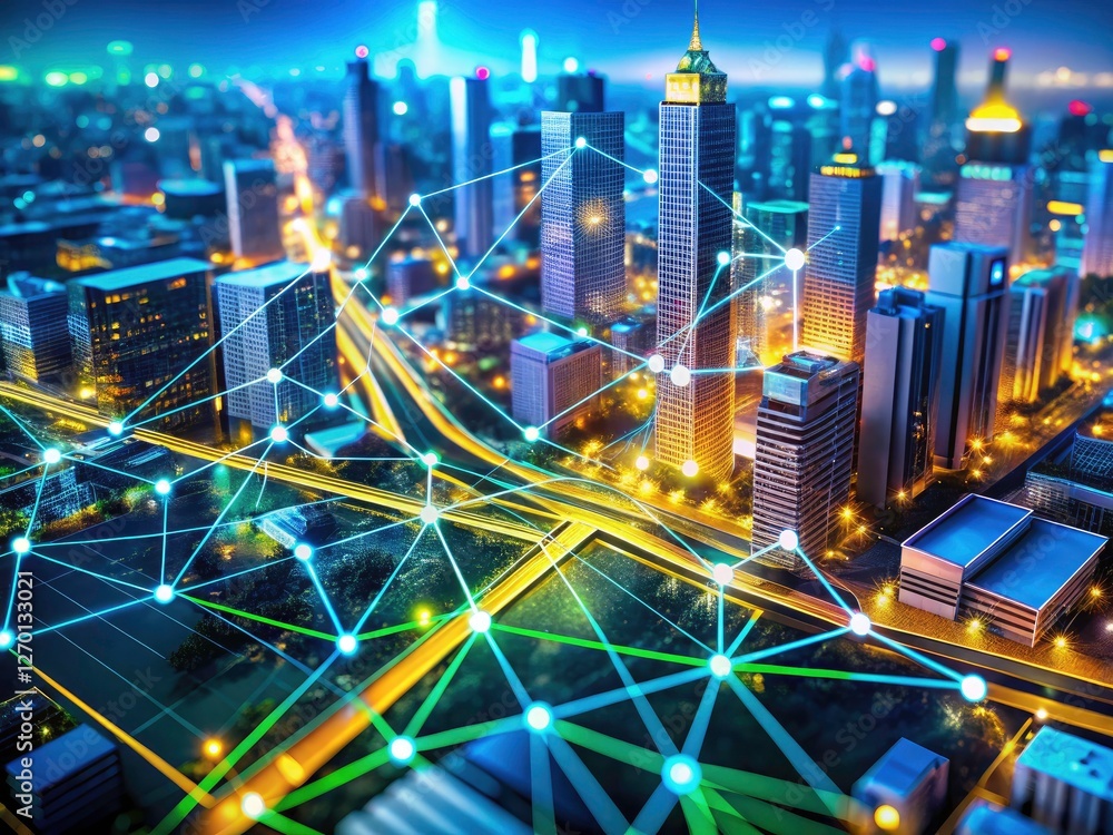 Poster smart city's flat-line infrastructure: a macro lens unveils its hidden complexity.