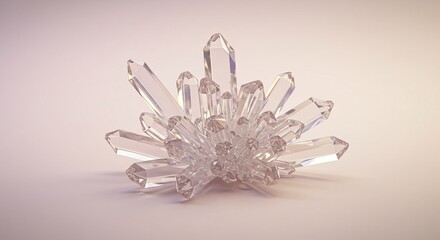 Translucent crystal shards with intricate reflections and prismatic effects