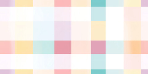 Pastel colored square pattern creating modern checkered background