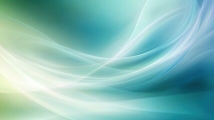 Naklejka premium Abstract flowing light and shadow background with teal and green tones