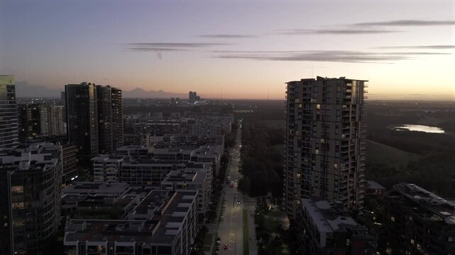 Drone Footage - Wentworth Point - Sunset 4K Clip 6 of 6