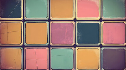 Colorful square palette background texture design