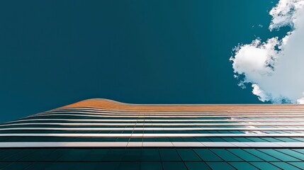 Modern Office Building  Sky  Clouds  Glass Facade  Architecture  Urban  Cityscape  Design