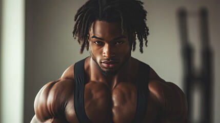 Athletic individual in dynamic pose, exuding energy and focus, embodying strength and determination.