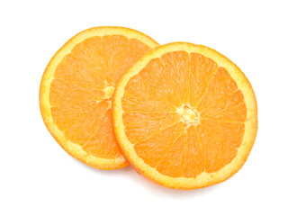 Nice fresh orange isolated on a white background