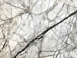 Obraz premium Elegant White Marble Texture Luxury Surface with Natural Grey Veining for Interior Design