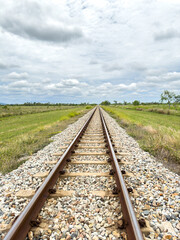 train track in middle of nowhere in australia