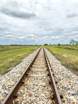 train track in middle of nowhere in australia