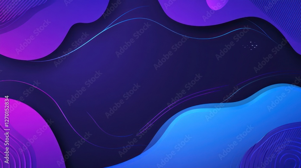 Aufkleber abstract background with fluid shapes and vibrant color gradients