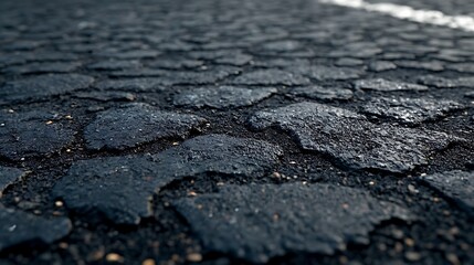 Dark Cobblestone Street Texture: A Close-Up View