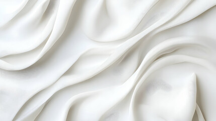 Fototapeta premium Elegant white silk fabric texture