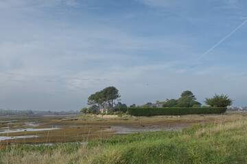 Joli paysage de Bretagne autour de L'Armor dans les côtes d'Armor