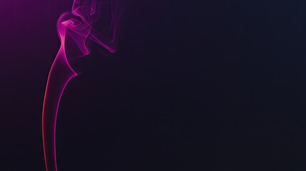 Fototapeta premium Abstract swirling pink smoke on dark background