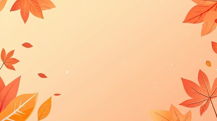 Autumn leaves background, soft colors, natural design, for seasonal backdrop, website header