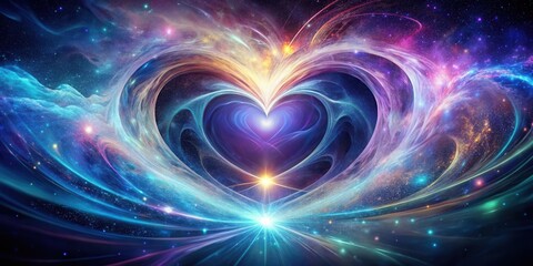 Cosmic Heart Nebula A Celestial Embrace of Light and Energy