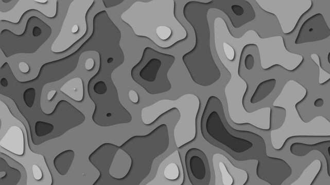 organic shapes contours looping animation black white grayscale monochrome background texture