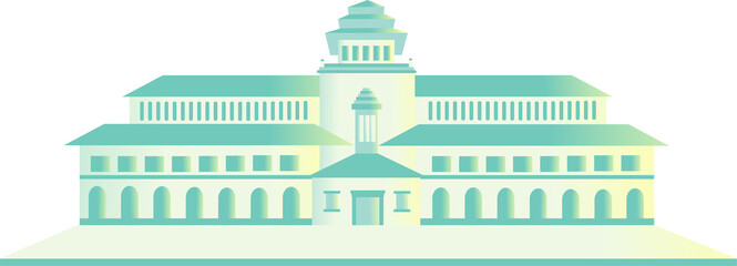 Naklejka premium Landmark Illustration