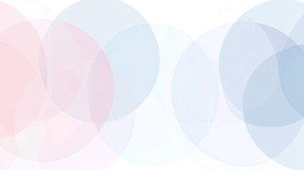 Abstract composition of overlapping circles in soft colors creating a serene background effect