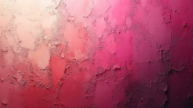 Abstract textured background featuring vibrant shades of pink and coral with rough surface details