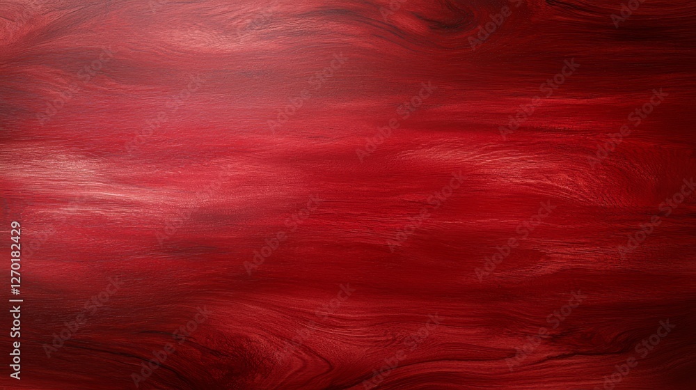 Poster dynamic interplay of black and white design elements on a vibrant red background, creating visually 
