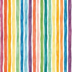 Rainbow Watercolor Stripes