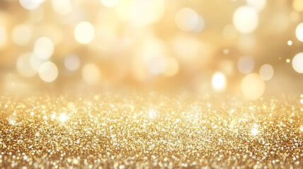 Golden glitter bokeh background, festive (1)
