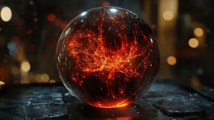 Futuristic neural network globe with glowing data threads and abstract digital figures representing artificial intelligence, machine learning, and global connectivity in a high-tech business concept i