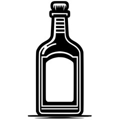 Alcohol drink bottle silhouette