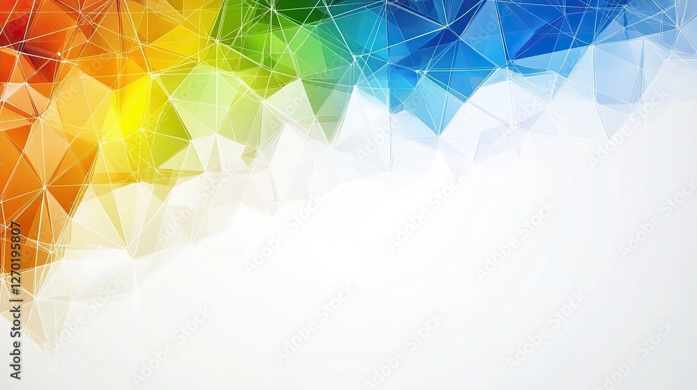 Poster a colorful abstract geometric graphic design background with gradient shapes and plenty of open spac