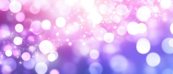 Obraz premium Colorful Bokeh Light Abstract Background in Shades of Pink and Purple Creating a Dreamy and Ethereal Atmosphere for Design Projects