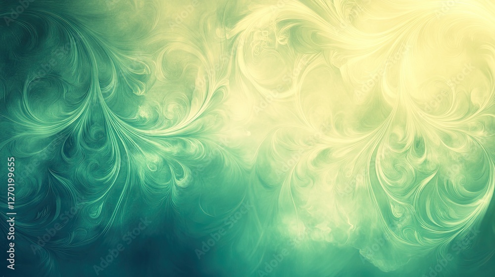 Poster a simple, clean background with abstract swirls and a smooth gradient, leaving room for custom brand