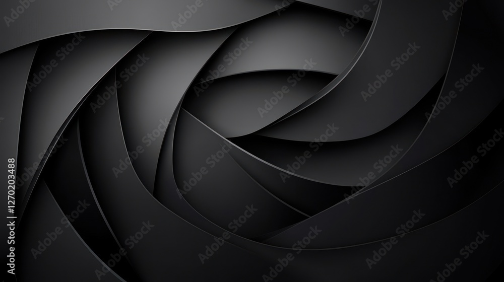 Aufkleber abstract dark layers background with dynamic shadow and subtle texture