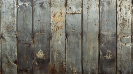 Heavily textured galvanized sheet metal with visible aging marks and an oxidized protective coating.