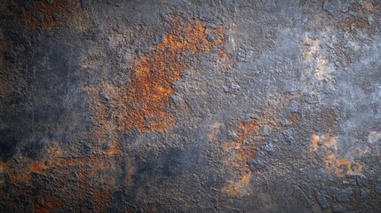 Naklejka premium Industrial old iron texture with corroded patterns, subtle rust stains, and a worn-out surface.