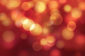 Obraz premium Abstract Blurred Background Featuring Warm Bokeh Lights in Shades of Orange and Red for Use in Poster Banner or Presentation Design
