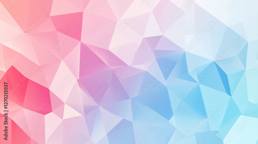 Poster pastel geometric background with triangular shapes and soft color gradients