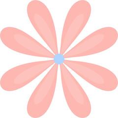 Petal Bloom: A simplified, artistic rendering of a flower with soft, overlapping petals radiating from a central point, creating a visual of simplicity and elegance. 