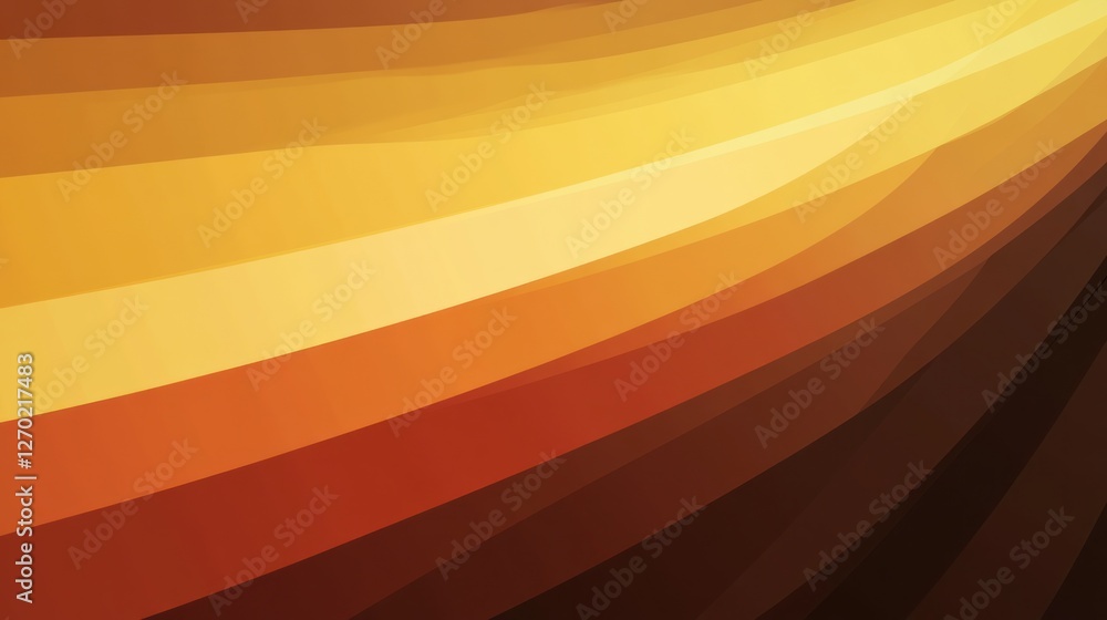 Poster abstract background with warm gradient colors and flowing stripes design