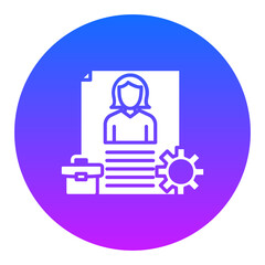 Fototapeta premium Job Title Icon