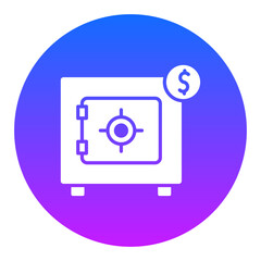 Money Filled Vault Icon