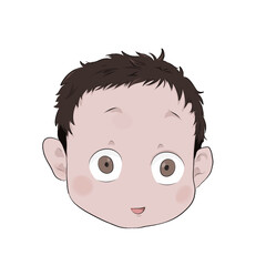 cute baby face that is confused