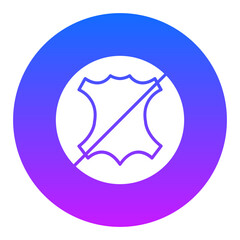 No Leather Icon