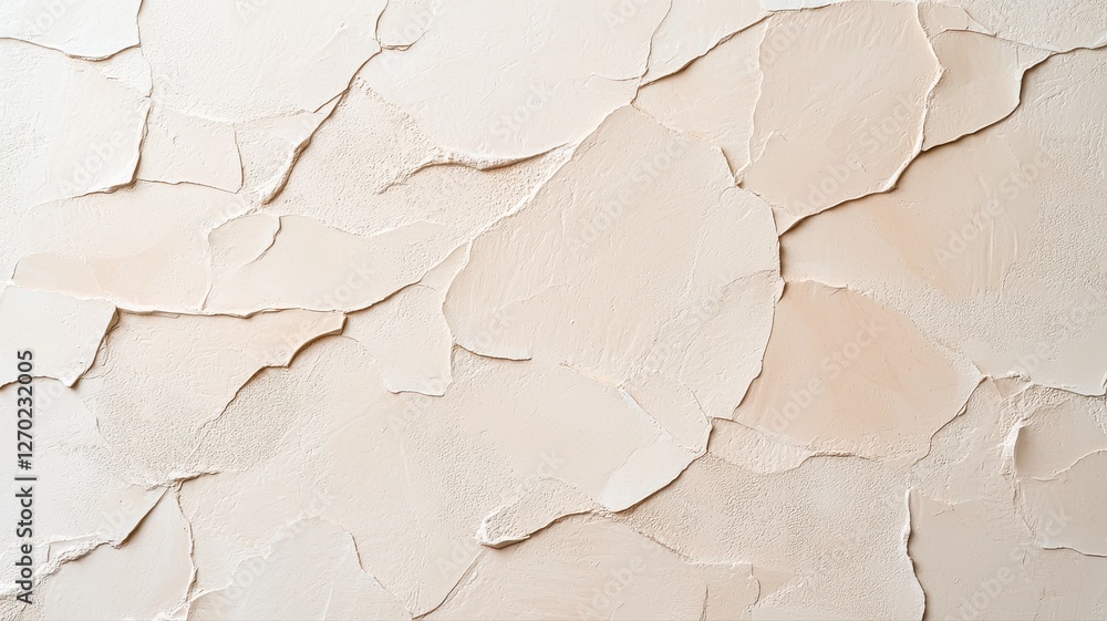 Aufkleber abstract textured surface with light beige crack patterns, ideal for background or design elements.