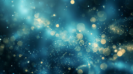 abstract blue background with particles