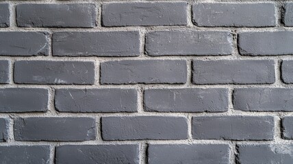Fototapeta premium Close-up of a gray brick wall with uniform pattern, showcasing texture and detail. Perfect for design and architecture uses.