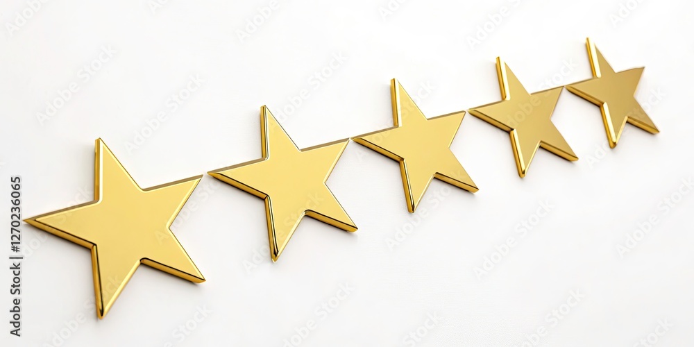 Aufkleber golden 4 stars rating icon for premium quality reviews in app ui/ux design - flat graphic elements f