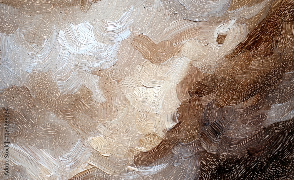 Poster abstract light beige swirls and textures in natural tones suitable for artistic design or background