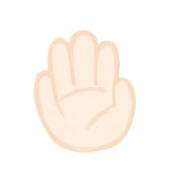 シンプルな手のイラスト